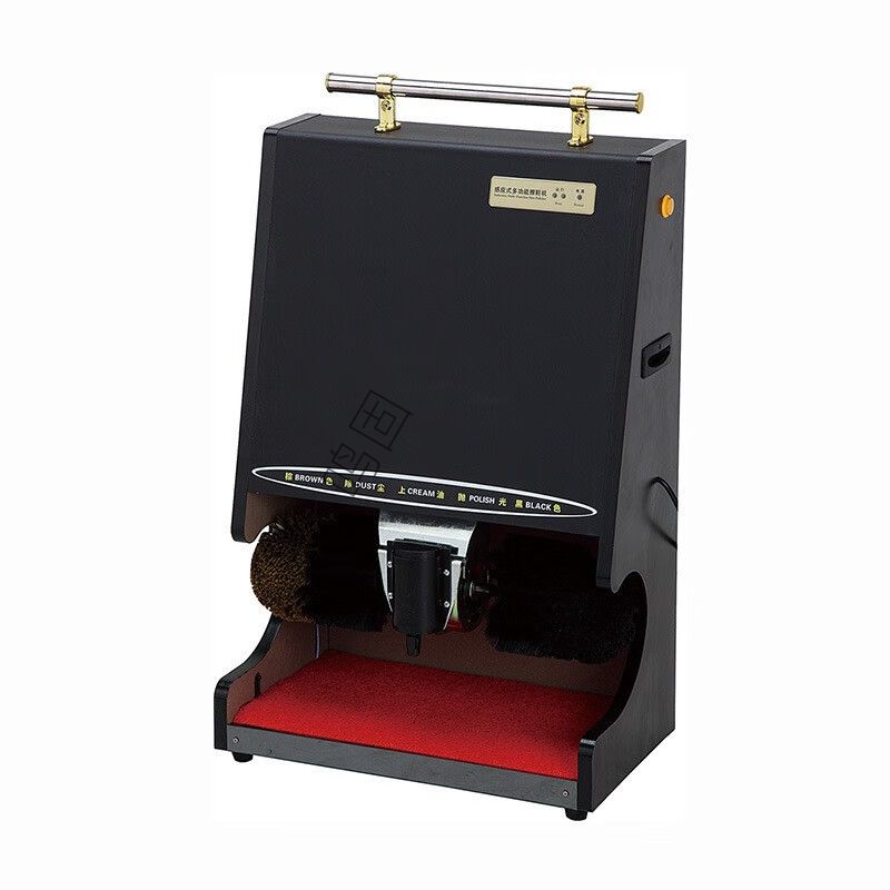 鸣固 全自动擦鞋机 多功能酒店公用电动擦皮鞋机 全黑金擦鞋器 500*380*850mm ZJ1196 KD966739高清大图