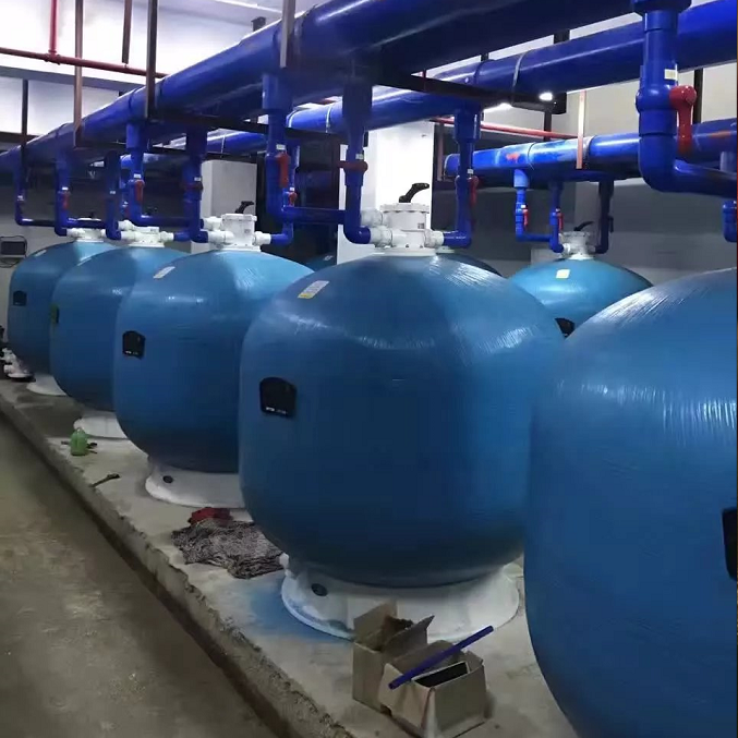 爱克顶式沙缸过滤器罐游泳池水循环养殖设备石英砂浴室系统