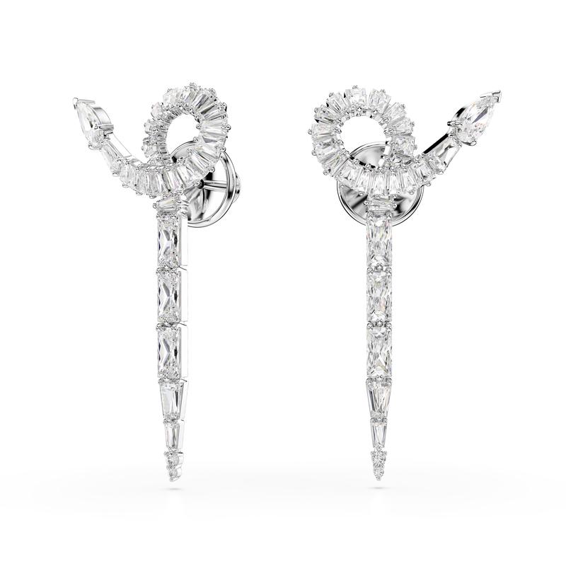 施华洛世奇(SWAROVSKI)蛇形锆石耳环女款时尚个性复古耳饰新年礼高清大图