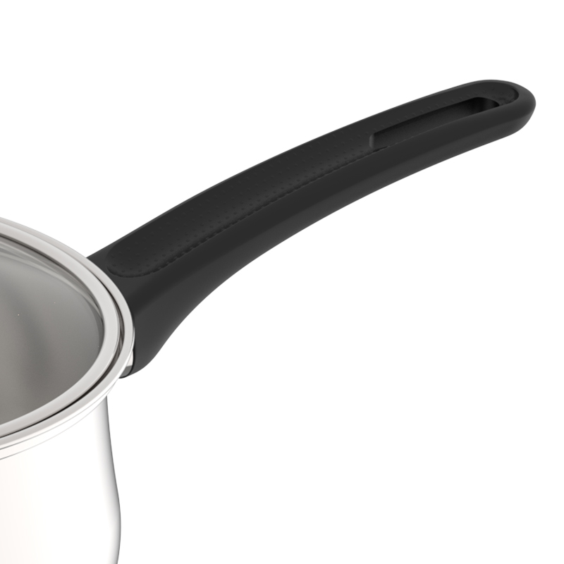 爱仕达 ASD 16cm 304不锈钢有盖奶锅通用灶具轻巧耐用高清大图