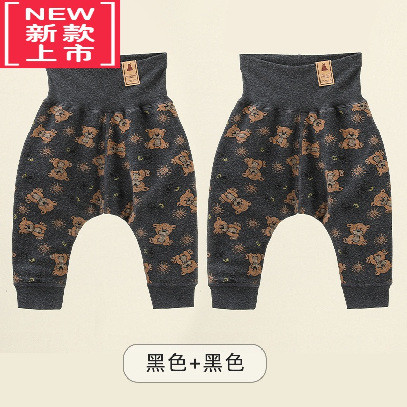 可莉允婴儿保暖裤加绒裤子宝宝大PP裤高腰护肚裤儿童打底裤秋冬棉裤