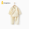 童泰(TONGTAI)夏季衣服0-3月新生儿纯棉纱布套装婴儿和服开裆套装