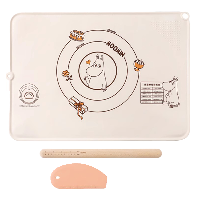 EPORAS八奈司姆明系列食品级加厚家用防滑垫子面食案板硅胶揉面垫高清大图