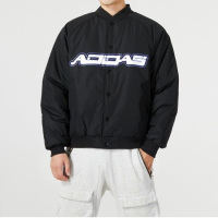 adidas/阿迪达斯棉服运动休闲舒适保暖立领男装外套IK2412 C