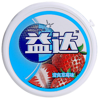 益达 木糖醇口香糖56g约40粒草莓味