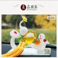 汽车摆件葫芦香水座创意平安招财如意吉祥葫芦香水座车内装饰品