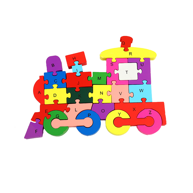 儿童玩具积木拼装益智玩具开发智力26个字母数字拼图双面益智玩具