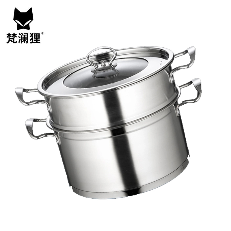 梵澜狸不锈钢蒸锅D76 个高清大图