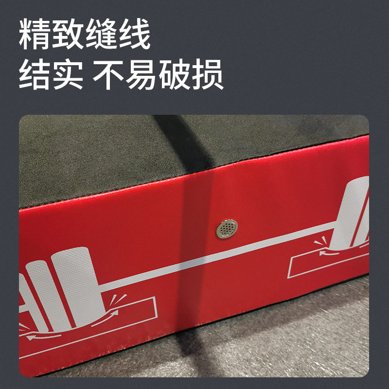 华普思高密度压缩棉杠铃缓冲垫 健身房减震垫硬拉深蹲举重防撞地垫100*60*15cm高清大图