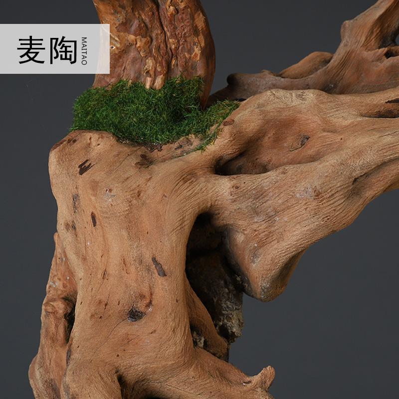 美帮汇创意家居仿真植物盆景新中式样板房绿植迎客松摆件客厅装饰品高清大图