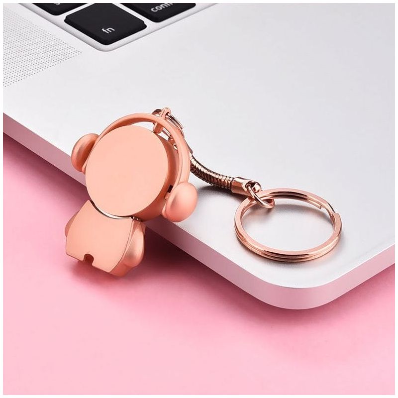 创意u盘128g速手机电脑两用车载学生可爱女生礼品优盘定制刻字玫瑰金