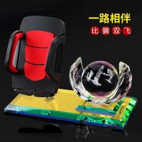 适用 多功能汽车摆件车载水晶摆饰车内香水座车用手机支架内饰装饰品