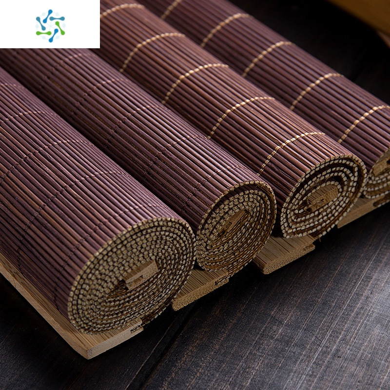 竹质茶席茶道竹席茶具竹垫子功夫茶配件泡茶隔热茶垫竹质茶帘杯垫三维