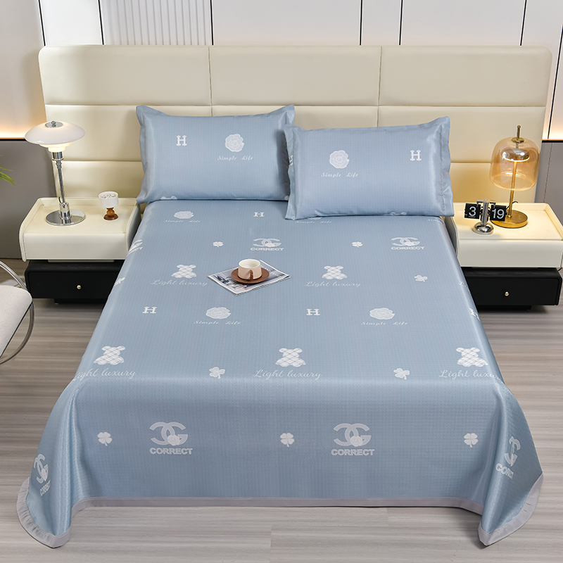 雅鹿 冰爽柔丝软席三件套 幸运小熊 230*250cm