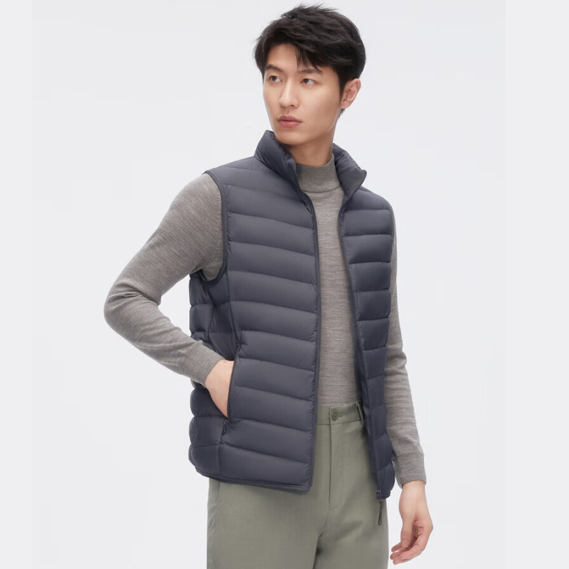 波司登(bosideng)秋冬羽绒马甲男休闲保暖立领可收纳羽绒服 b30131001