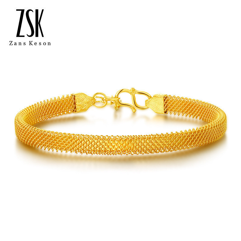 Zsk黄金手镯 手链 脚链kgsz209 Jr61 Zsk珠宝黄金手镯女密丝系列999足金镯子女款简约大气黄金手环 手链 计价 价格图片品牌报价 苏宁易购zsk珠宝旗舰店