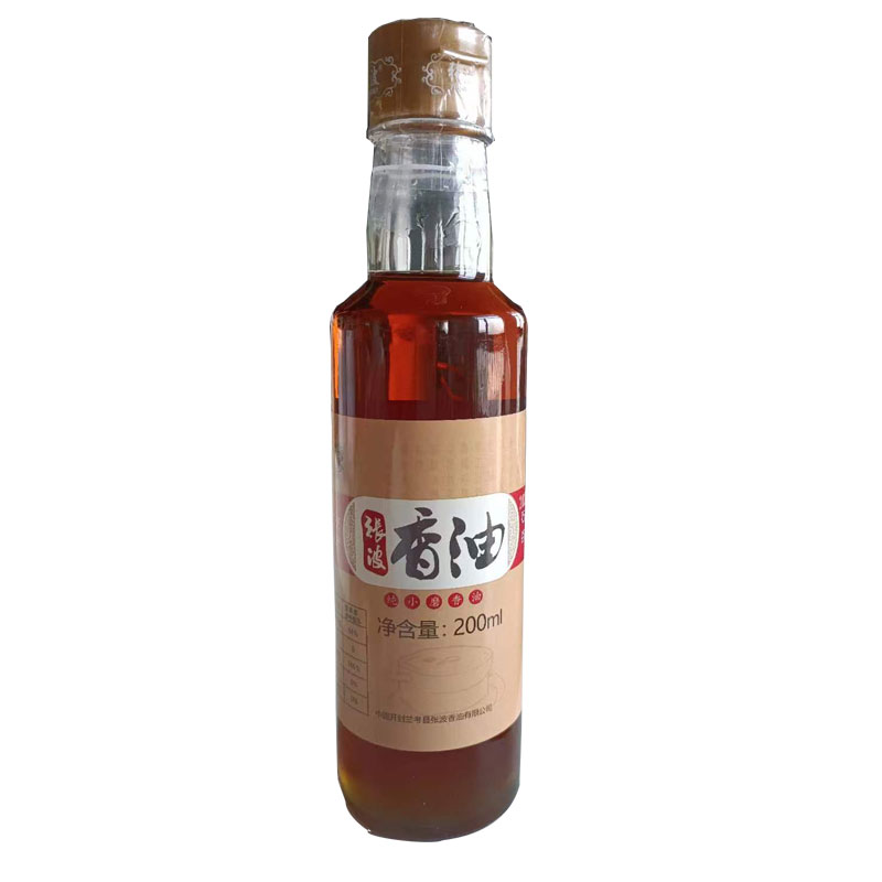 [中华特色]兰考馆张波香油200ml*5瓶礼盒装 纯正芝麻油 小磨香油高清大图