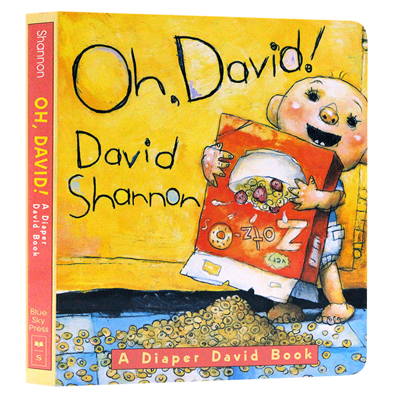 [醉染正版]儿童英文原版绘本 大卫香农No David系列 Oh David! 噢大卫 进口纸板书 大卫宝宝的故事 3-高清大图