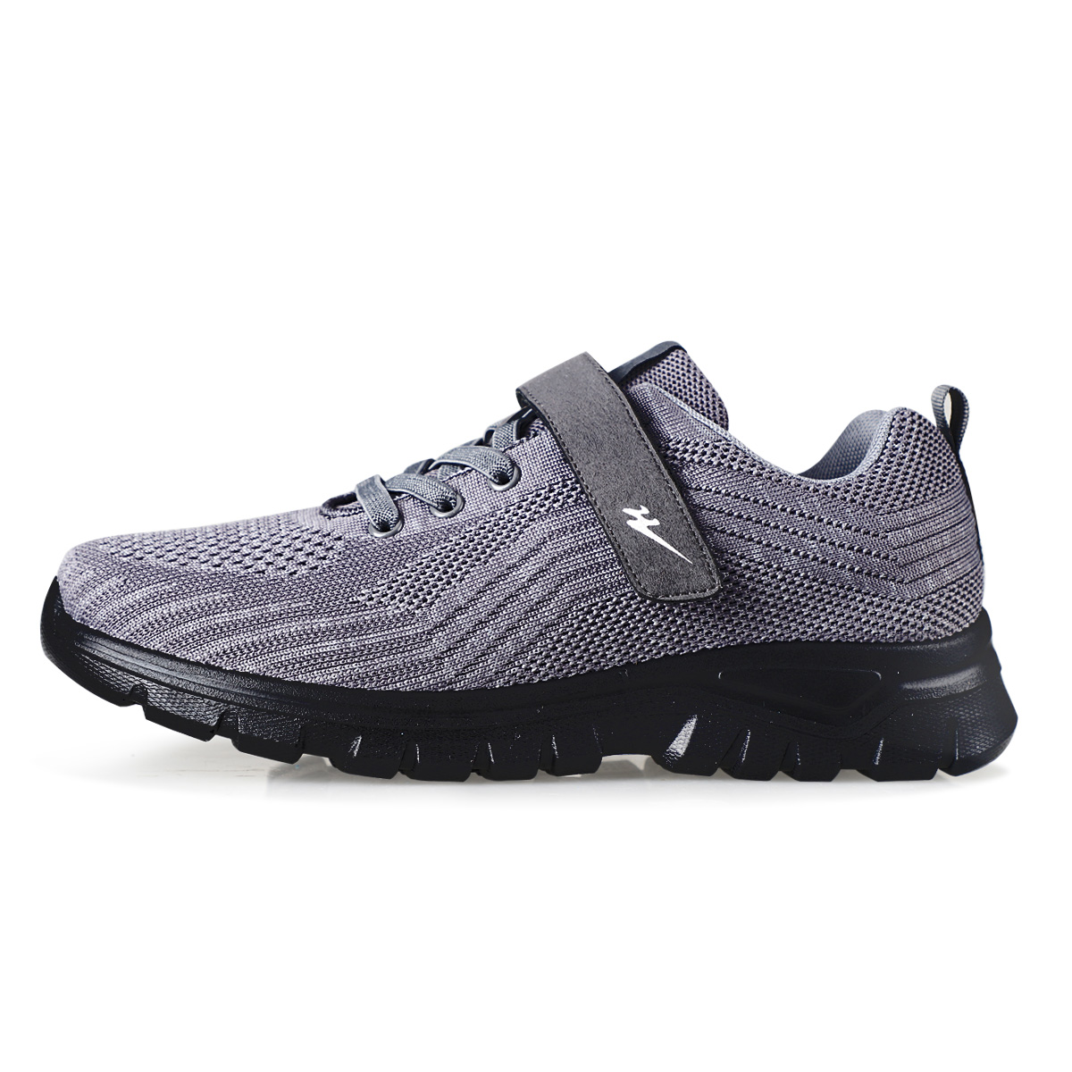 双星春秋男士健步鞋双层飞织面软底防滑女休闲鞋