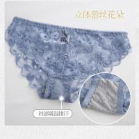 无痕内衣女小胸加厚聚拢收上托厚款胸罩蕾丝文胸套装 同款内裤一条装 32/70AB通用杯