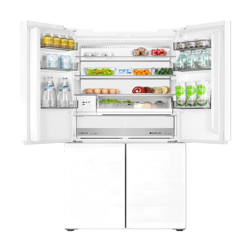 [自营]美的冰箱460四门独立制冰超薄环变频风冷无霜家用大容量PST+净味 MR-460WUSPZE零全嵌入式双循高清大图