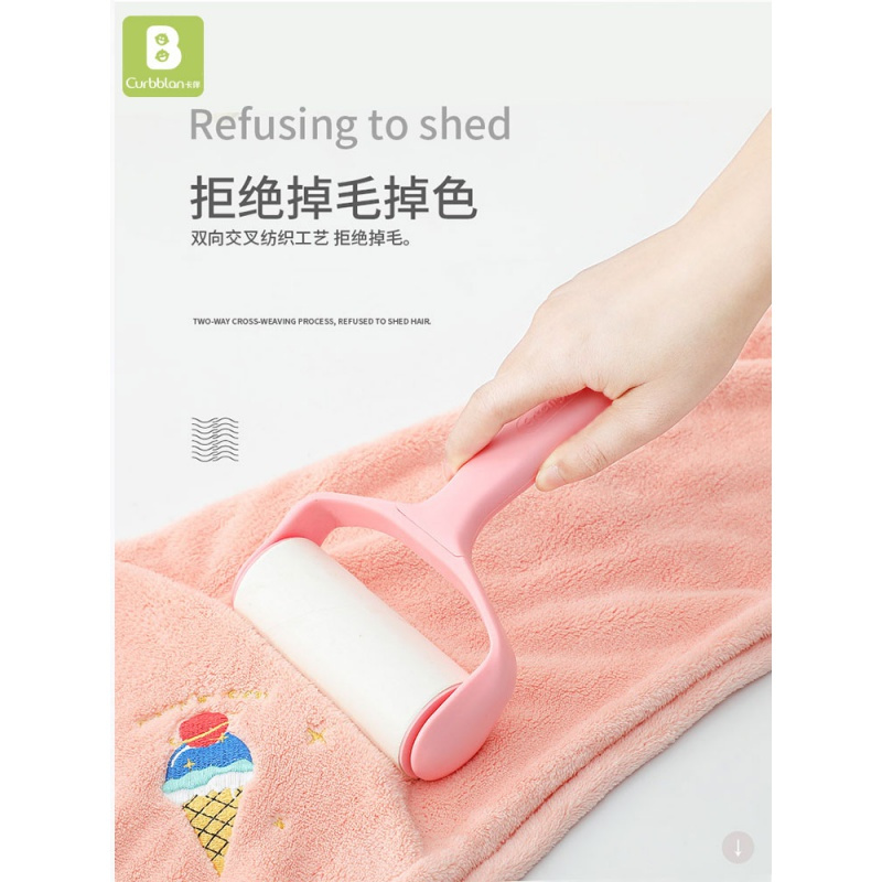 干发帽女干发巾吸水擦头发速干毛巾包头巾可爱洗头浴帽女 三维工匠 松紧半圆款*蓝/玫2条装