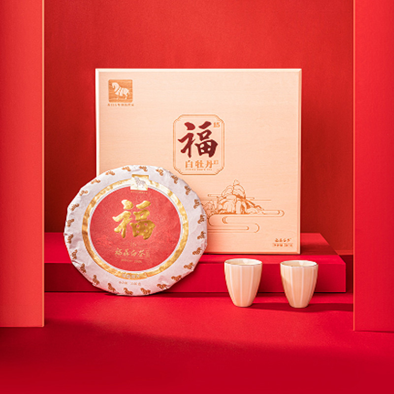 八马茶业(BAMA TEA)福系列·白牡丹15年单饼-340克高清大图
