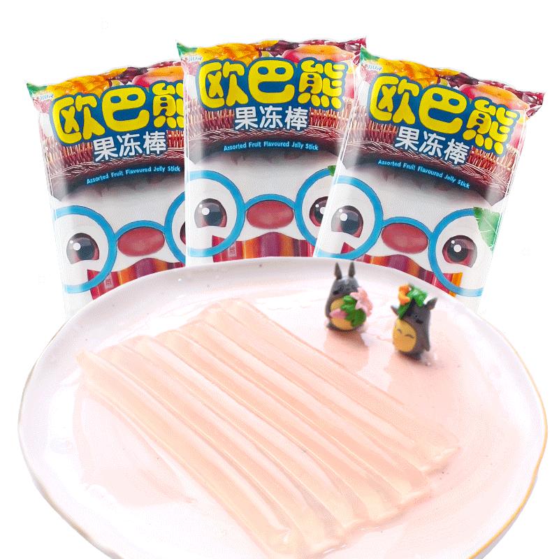 韩国进口 九日欧巴熊混合果味果冻240g