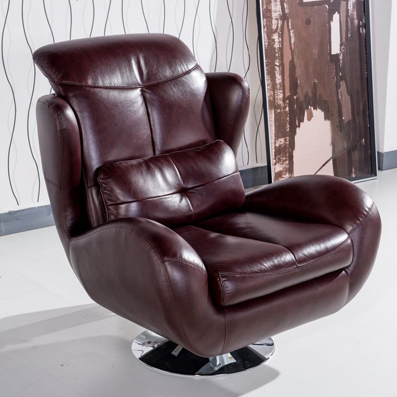 多功能真皮沙发现代简约小户型单人电动客厅老板躺椅