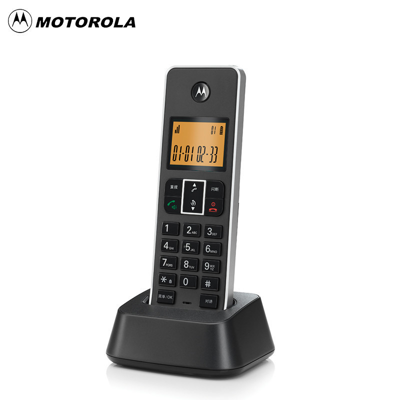 摩托罗拉(MOTOROLA) C7501 录音电话机 自动答录来电报号无绳子母机