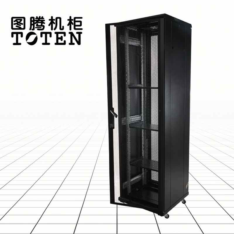 图腾 机柜 G36642 网络机柜42U 交换机柜 弱电机柜 标准机柜 G36642/600*600*2055 42U高清大图