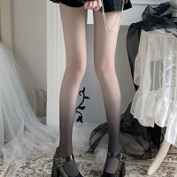 霏慕情趣内衣性感女式情趣丝袜开档免脱吊带袜长筒袜透视诱惑渐变油光闪亮防滑一线档连裤袜