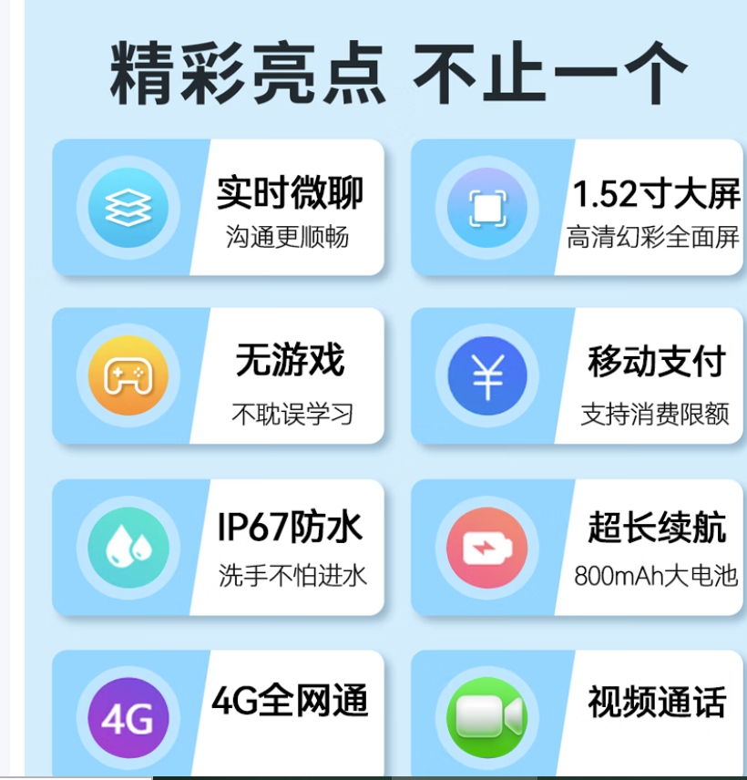 飞利浦儿童手表-天境蓝高清大图