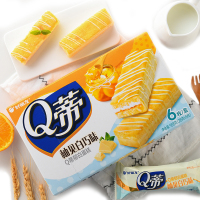 好丽友(Orion) 糕点 Q蒂郁白蛋糕 (柚见白巧味)168g/盒 6枚(蛋糕礼盒)