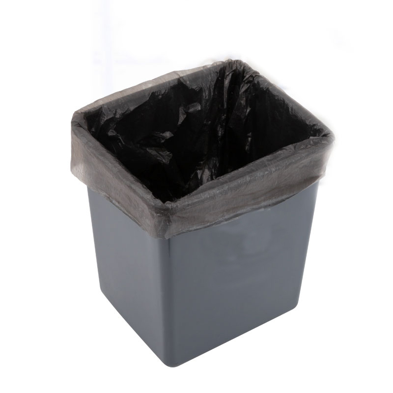 安居先森无盖方形垃圾桶家用办公室宿舍10只装8l灰色套