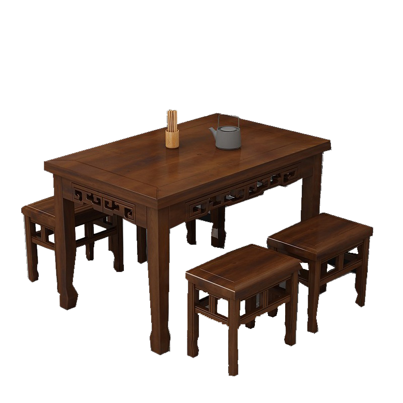 圣承启餐桌1.6米套高清大图