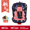 innokids 儿童安全座椅0-4岁-12岁新生婴儿宝宝汽车用360度旋转 星星蓝安全带版