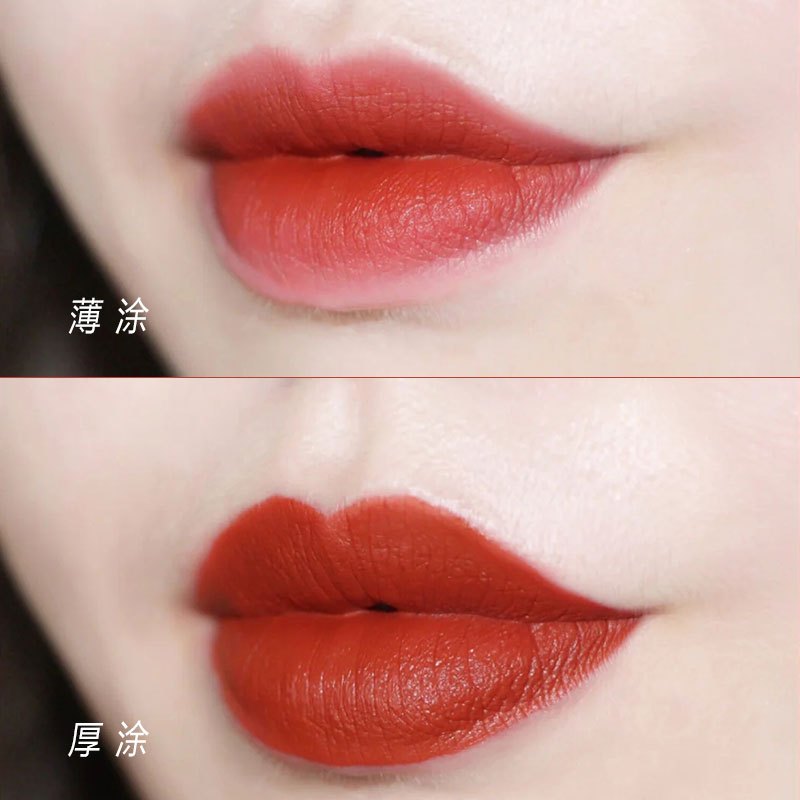 纪梵希(GIVENCHY)高定香榭红小羊皮 丝绒哑光唇膏口红 N35#枫叶砖红高清大图