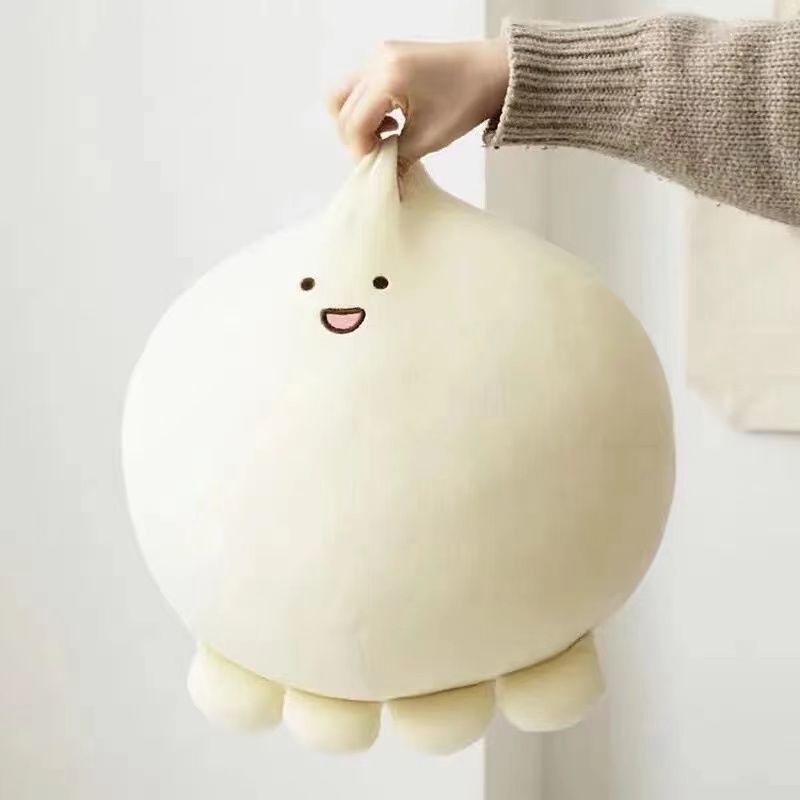 小白 12厘米[挂件] 可爱章鱼小团子公仔萌治愈毛绒玩具女生睡觉抱枕头少女心生日礼物