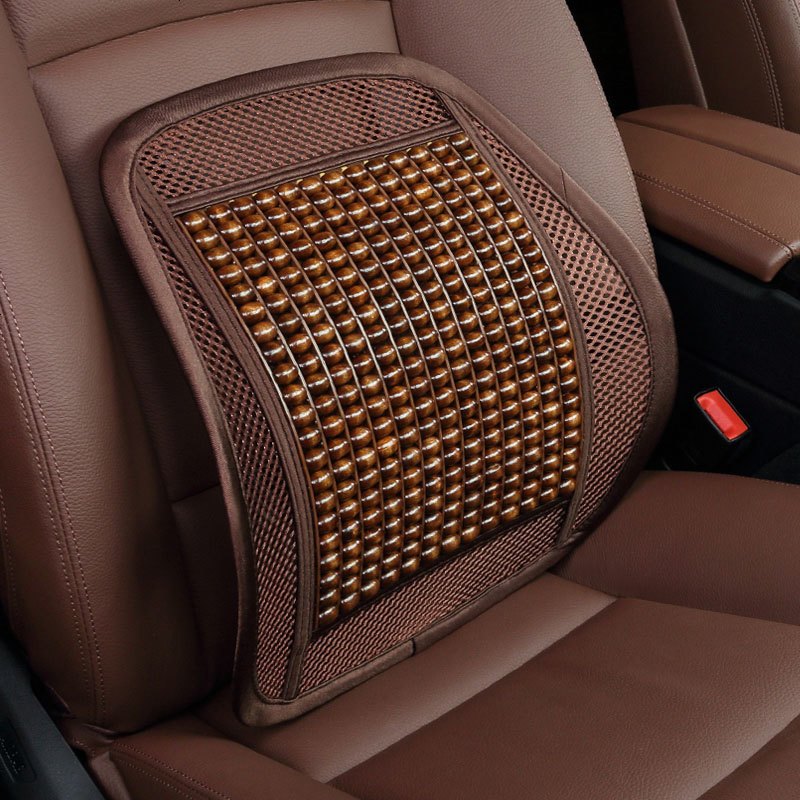 水性漆木珠汽车腰靠夏季透气护腰车用座椅靠背靠垫办公室腰托腰垫