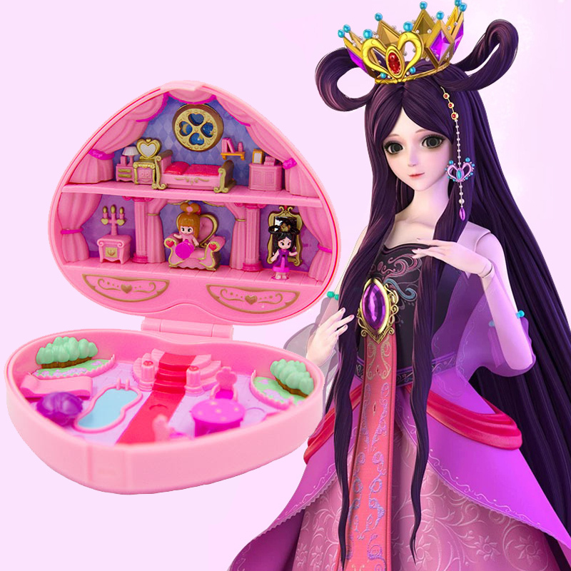 正版叶罗丽宝石盒子女孩发光玩具孔雀冰灵公主花蕾城堡圣殿冰晶宫