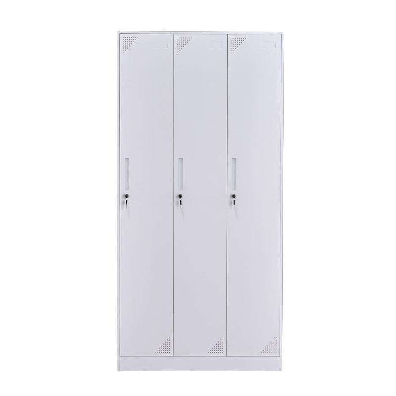臻远 ZY-GYGC-14拆装更衣柜窄边储物柜 纯白色三门高清大图