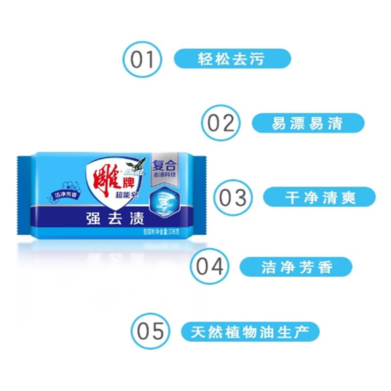 雕牌超能皂226g*6块高清大图