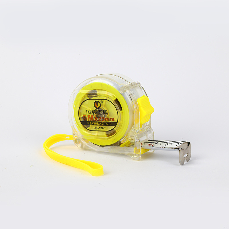 欧克 Ouke 家用透明钢卷尺 工程卷尺 5m*25mm OK-1808 5m*25mmOK-1808