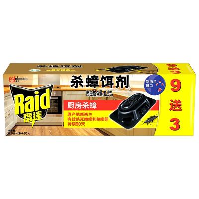 雷达(Raid) 杀蟑饵剂 （9+3片促销装）x2