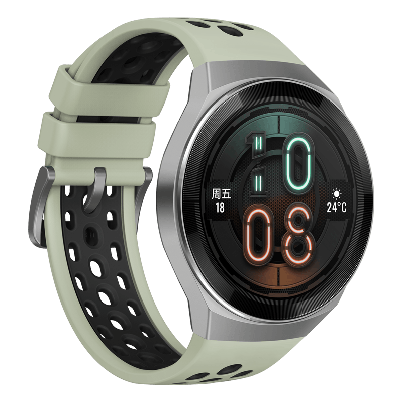 华为(HUAWEI)华为智能手表WATCH GT2e 活力款 薄荷绿 (2周续航+百种运动类型+音乐播放+实时心率+蓝牙手表+NFC支付)
