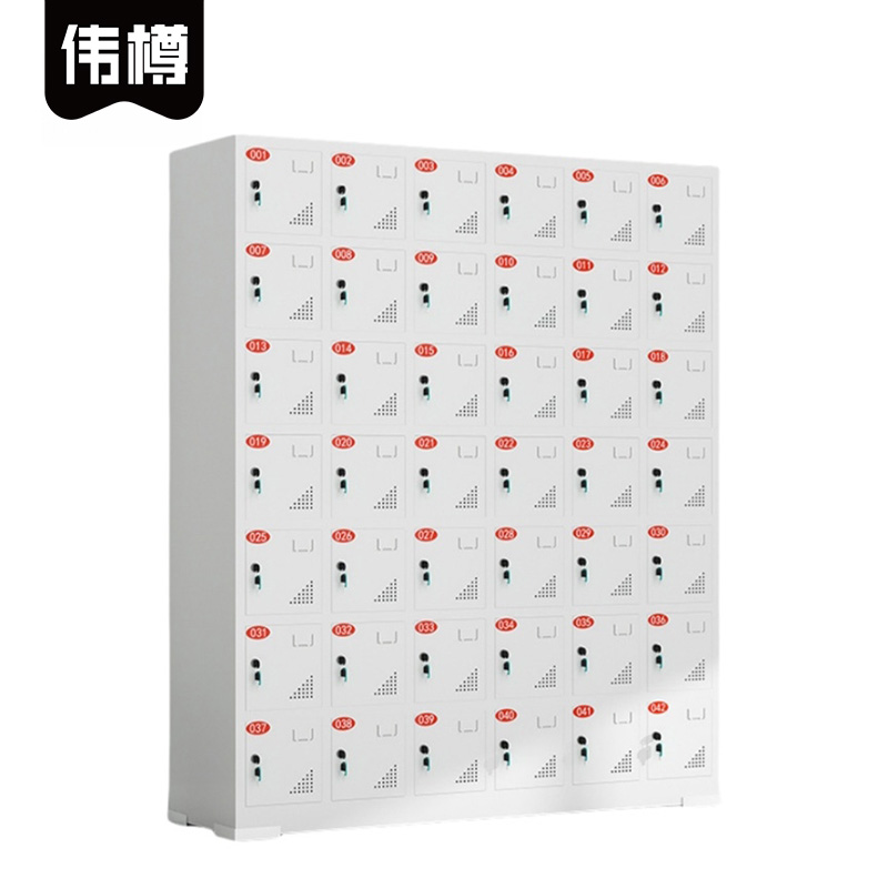 伟樽手机充电柜42门1380*400*1650mm台高清大图