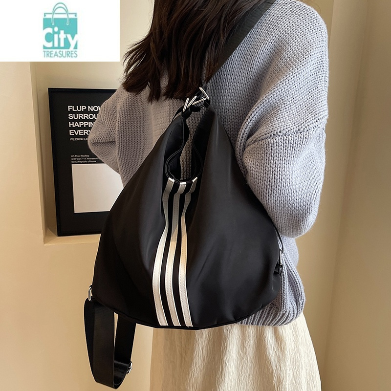 bangdou慵懒风大容量帆布包女韩国休闲百搭通勤单肩包多学生上课背包