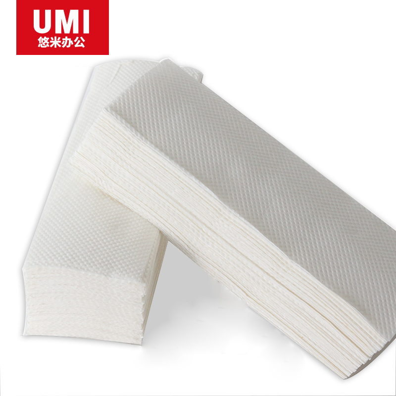 悠米(UMI)C06001W单层擦手纸 200抽 20包/箱(1箱装)高清大图