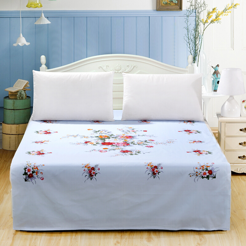 老式经典丝光全棉直角床单单件纯棉加厚单双人床单国民老式被单